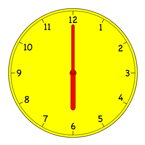 Analogue clock vector graphics