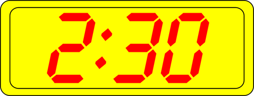 Digital clock display vector image