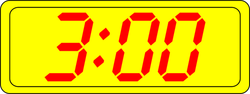 Digital clock display vector illustration