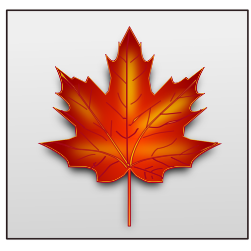 Bruin maple leaf vector afbeelding