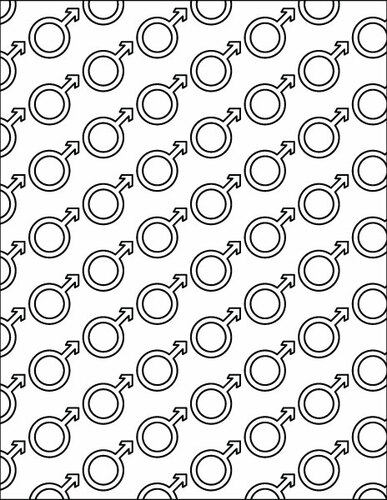 Male symbol seamless pattern