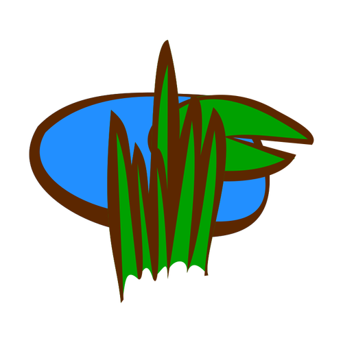 Jezírko s rostlinami