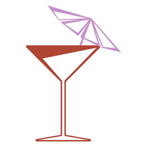 Martini verre vector clipart
