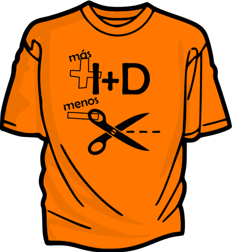 नारंगी टी शर्ट