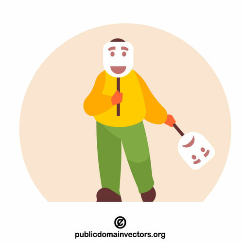 Masks with differnet emotions