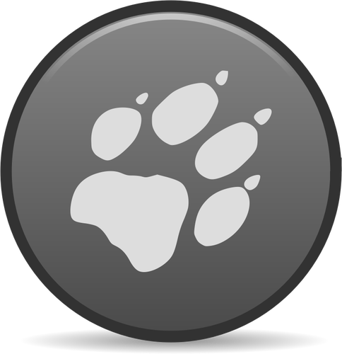 Vector graphics of round claw icon