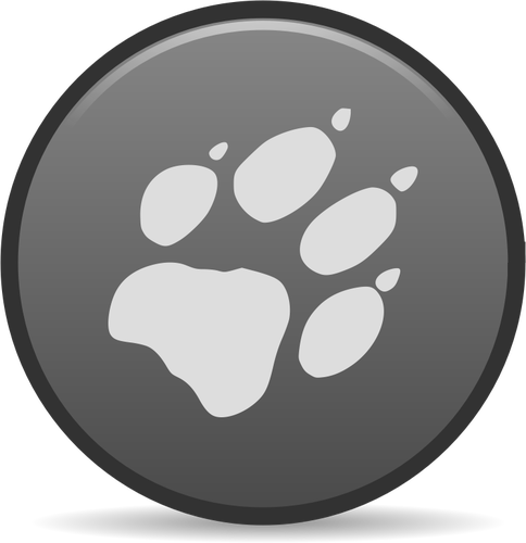 Vector graphics of round claw icon