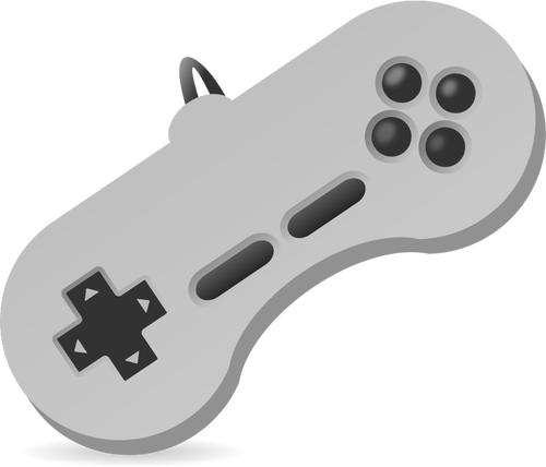 ناقلات التوضيح من وحدة التحكم في اللعبة اثنين من ذراع التحكم اليد