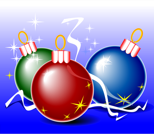 Vánoční koule vektorové ilustrace