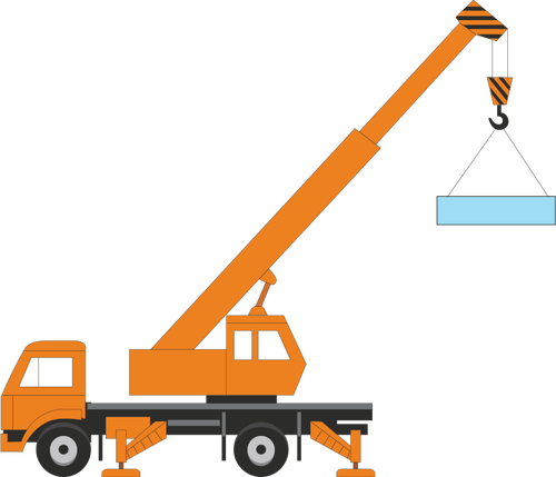 Vector illustration of a crane