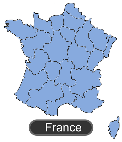 फ्रांस के मानचित्र