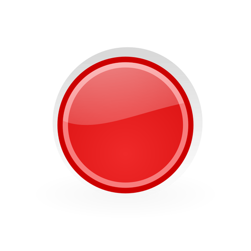 어두운 빨간색 프레임 그래픽에서 빨간 버튼