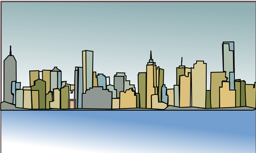 Illustration vectorielle de Melbourne skyline