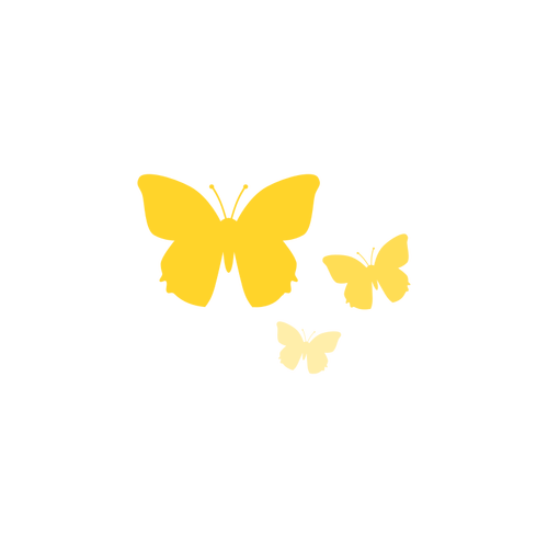 Vektorgrafik med fjärilar