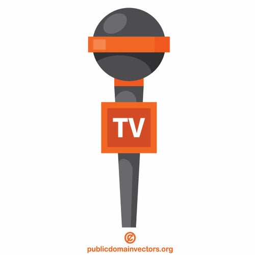 Microphone TV reporter