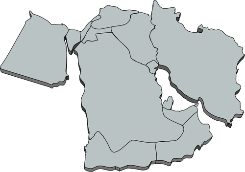 मध्य पूर्व मानचित्र