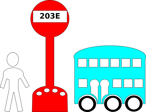 Autobusové nádraží ikony