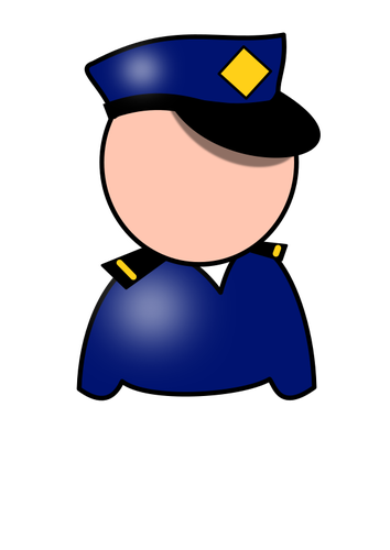 Simbol de vector poliţist