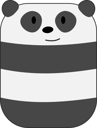 Panda tersenyum