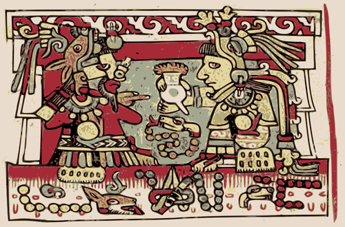 ציור קיר Mixtec