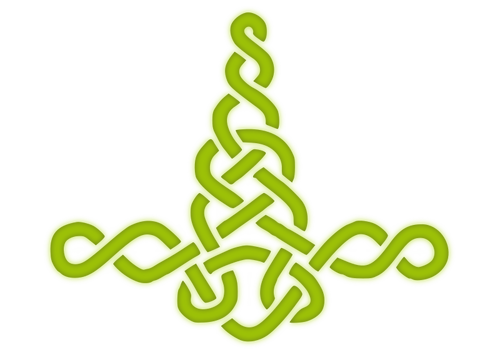 Зеленый knotwork