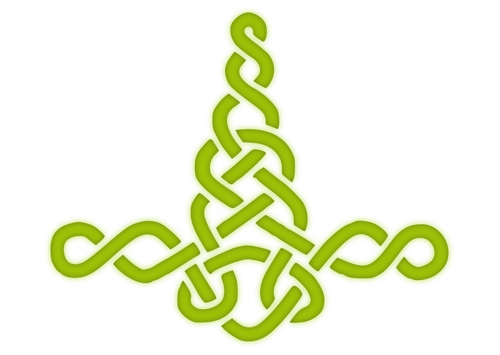 Groene knotwork