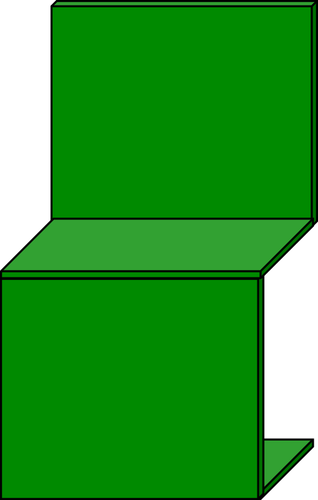 Minimalistisk grön stol