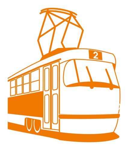 Tram vector tekening