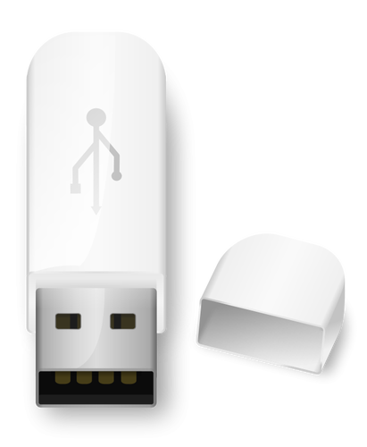 USB フラッシュ ドライブのアイコン ベクトル画像