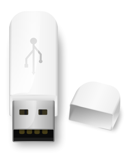 USB flash drive icon vector image