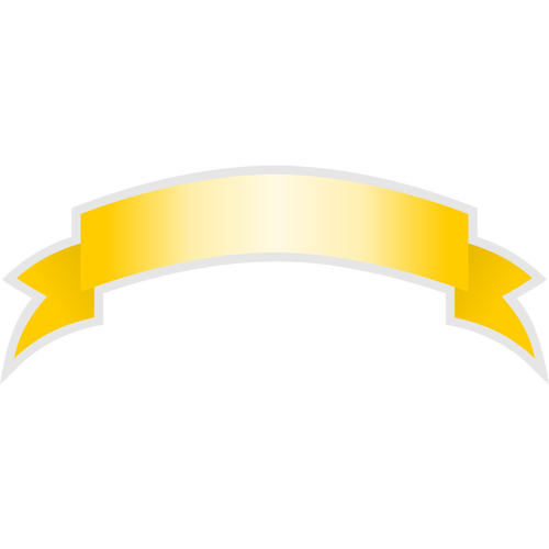 Yellow ribbon vector