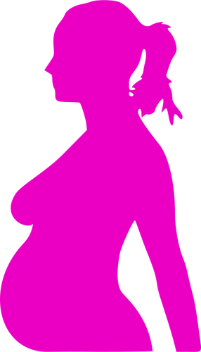 Pregnant woman vector illustration