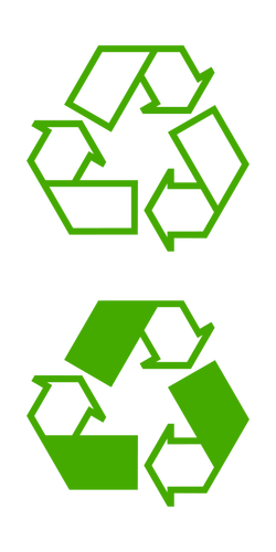 Recycling icons vector illustration