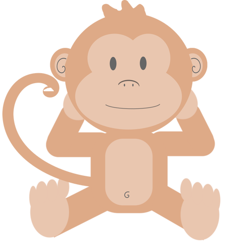 Cartoon monkey