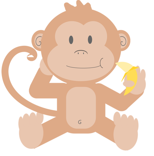 Małpa i banan