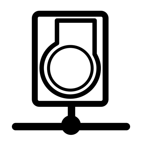 סמל וקטור של מצלמת האינטרנט