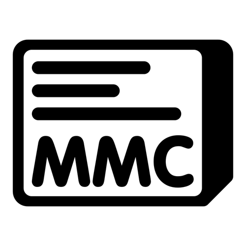 Ícone de vetor MMC