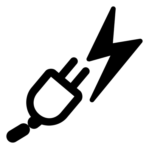 Power manager icon vector drawing