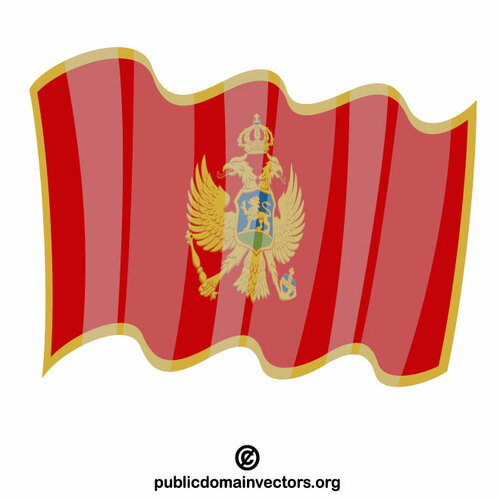 Flaga Czarnogóry