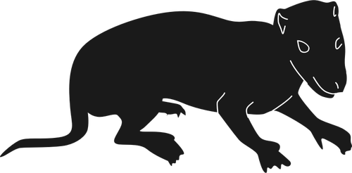 Frühen Säugetier-silhouette