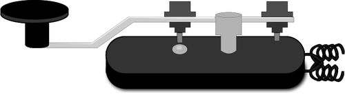 Morse code machine vector tekening