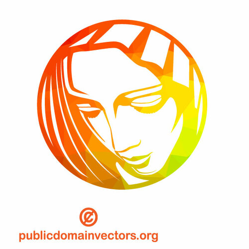 Mother Mary vector clip art