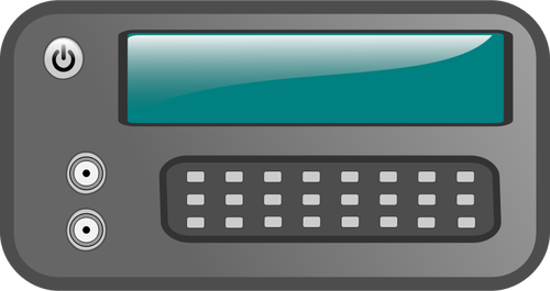 Vector image of electric function generator machine