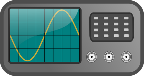 程式化的示波器前台矢量图