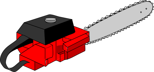 Vector illustration of electric wood saw