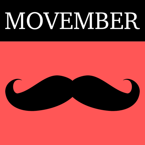 Movember pictogram vector illustraties