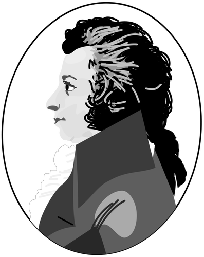 Моцарт векторное изображение