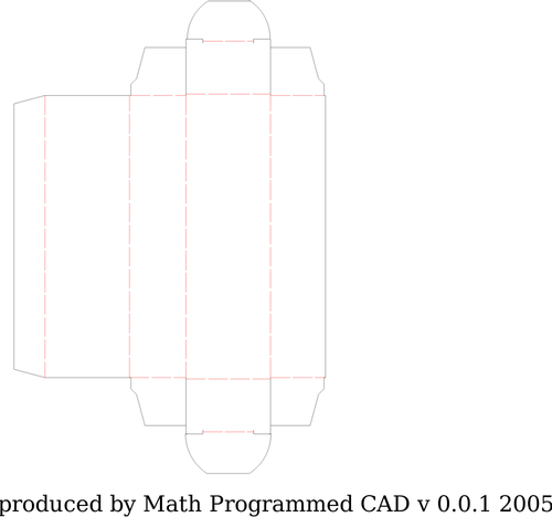 Verpakking vak knipsel sjabloon vectorafbeeldingen.