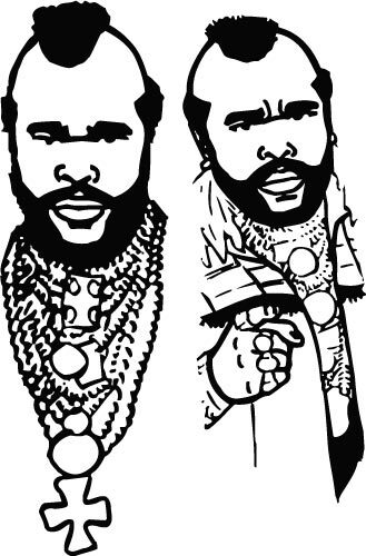 Mr. T vector afbeelding