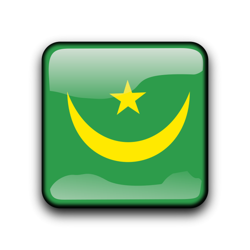 Vector bandeira de Mauritânia